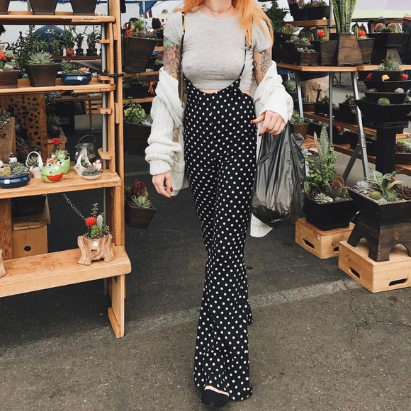 Pants - Shoulder Tie Overall Jumpsuit